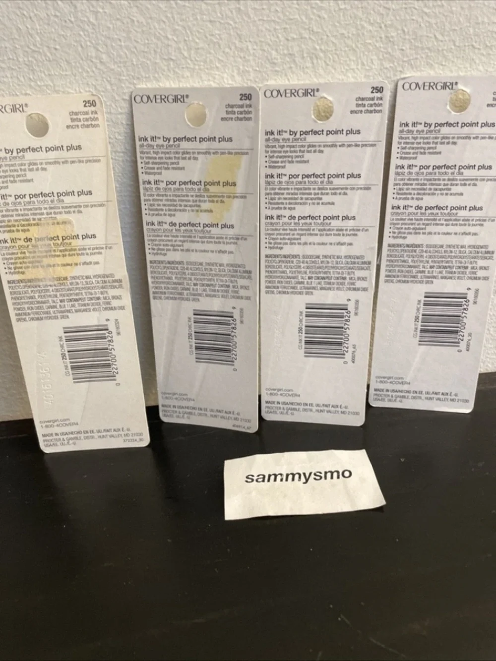 Covergirl Ink It Perfect Point Plus Pencil Eyeliner # 250 Charcoal Ink x4 old